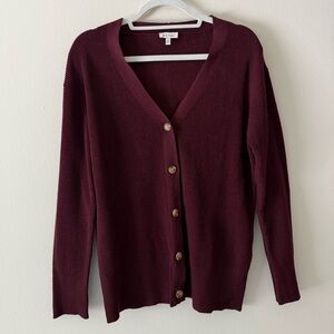 Ella Moss Deep Burgundy Cardigan